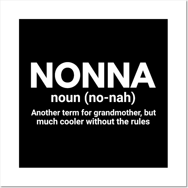 Nonna - Grandmother Wall Art by Textee Store